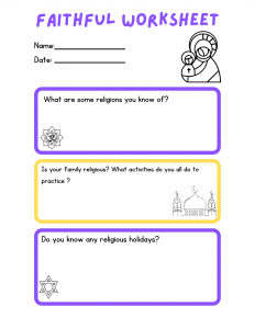 Faithful worksheet