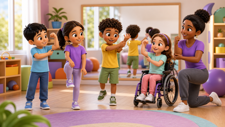 Human Body activity for kids in polished KidNation 3D style
