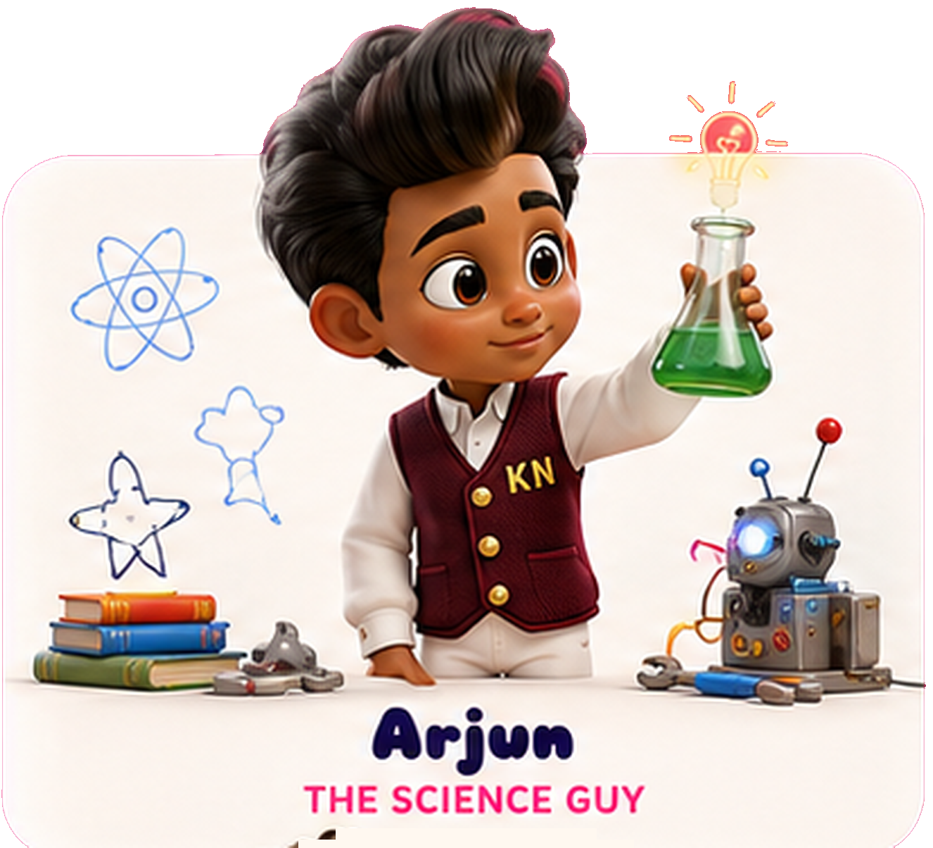 Arjun, the science guy