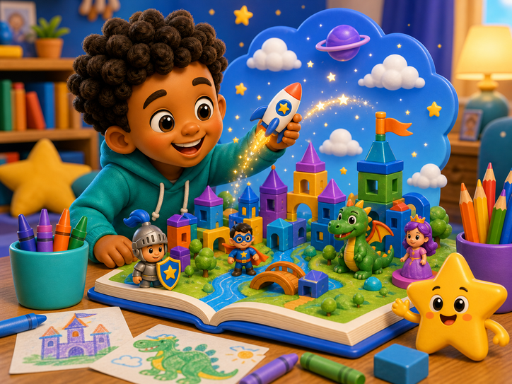 KidNation style screen-time alternative becoming imaginative storytelling