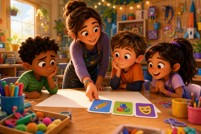 Creative Choice Activities for Kids Ages 5-8 — hero illustration