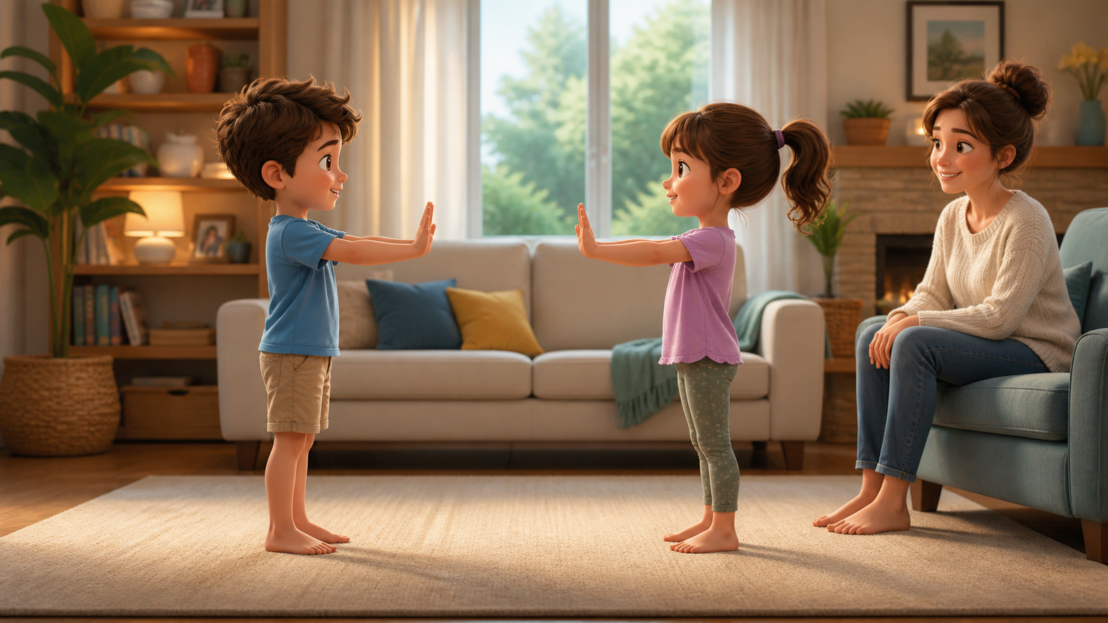 A Mirror Movement Partner Game for Kids — activity introduction