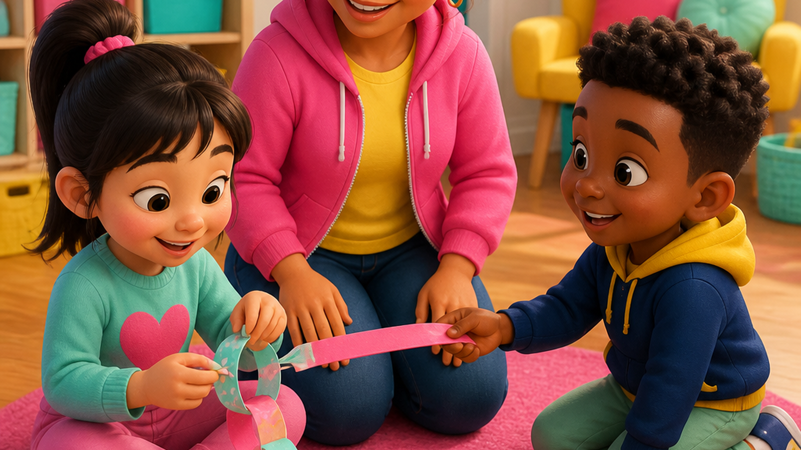 A Paper Chain Teamwork Challenge for Kids — activity introduction