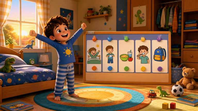 A Picture Morning Routine for Kids Ages 5-8 — activity introduction