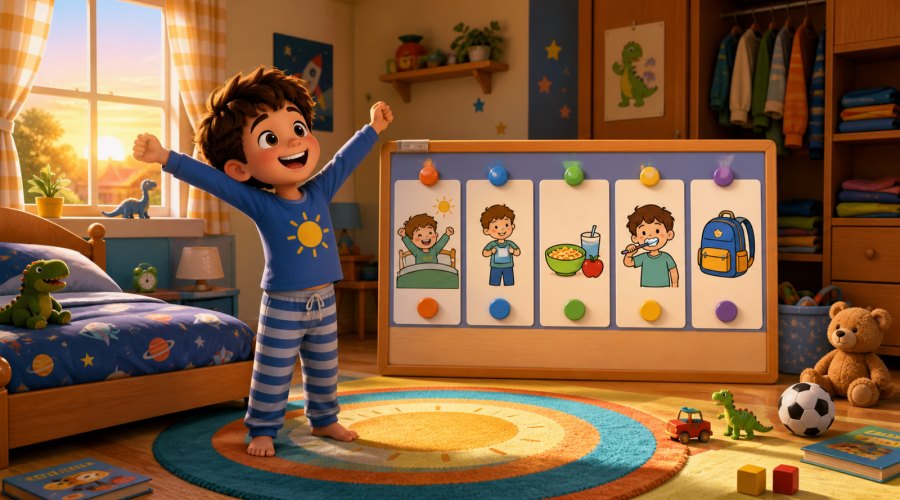 A Picture Morning Routine for Kids Ages 5-8 — activity introduction