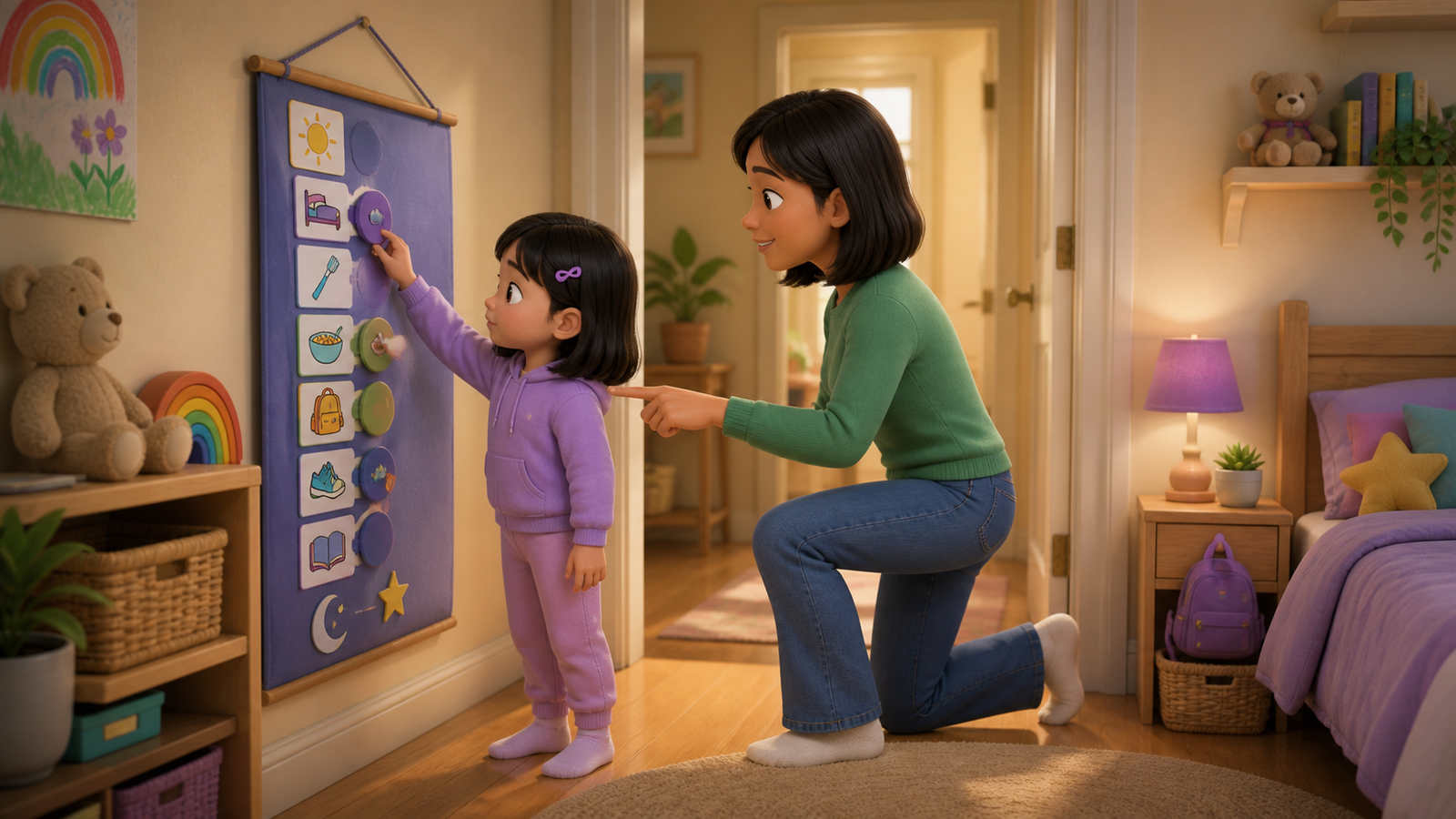 A Picture Morning Routine for Kids Ages 5-8 — guided practice