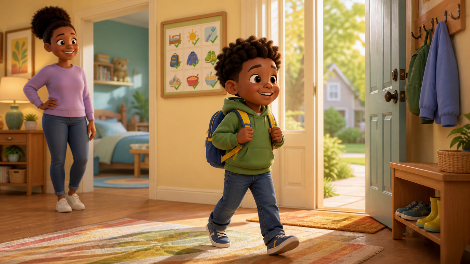 A Picture Morning Routine for Kids Ages 5-8 — positive result