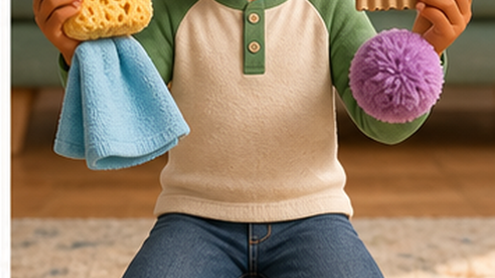 A Family Texture-Matching Tray for Kids — positive result