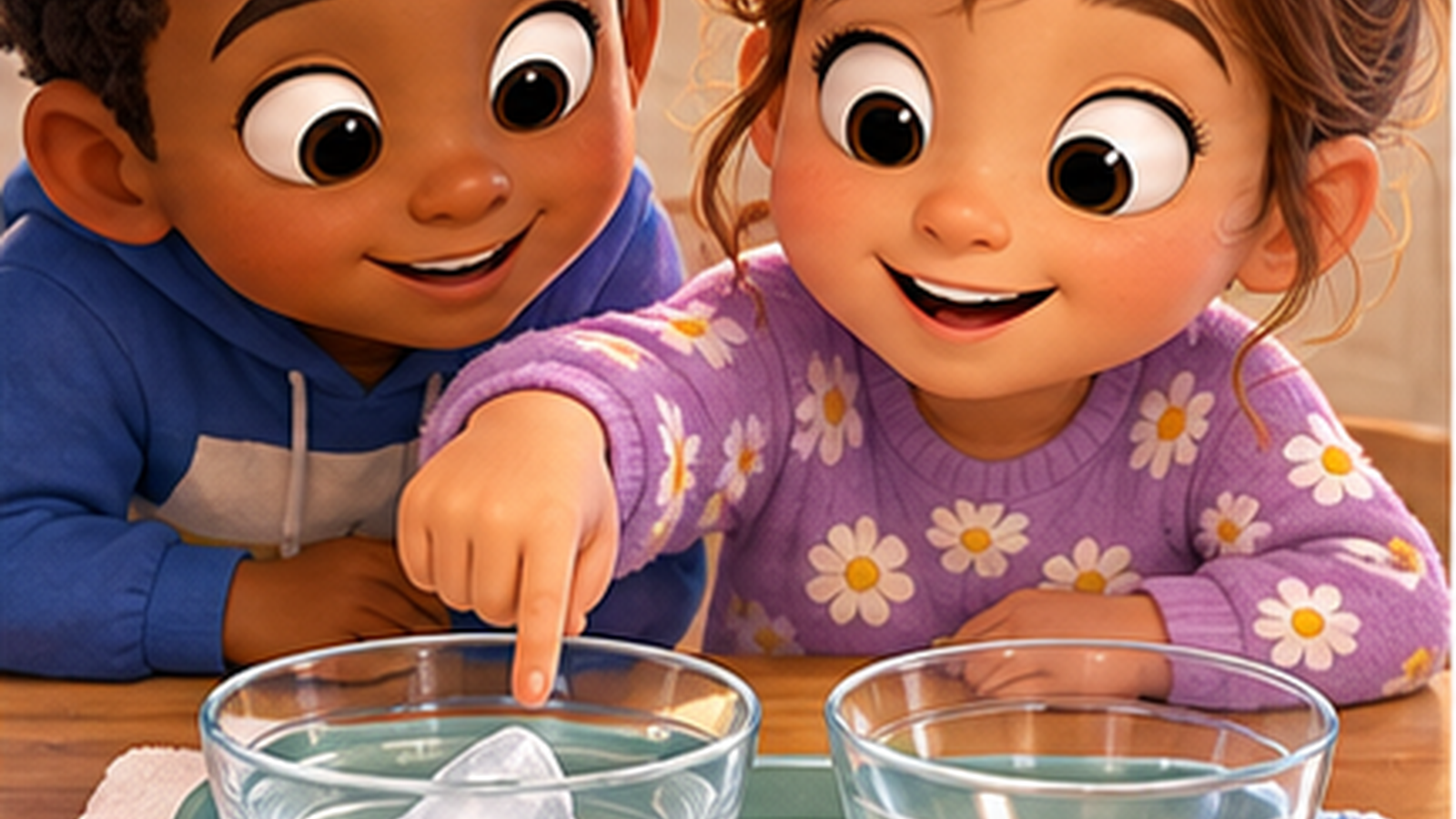 An Ice Cube Change Watch for Kids — guided practice