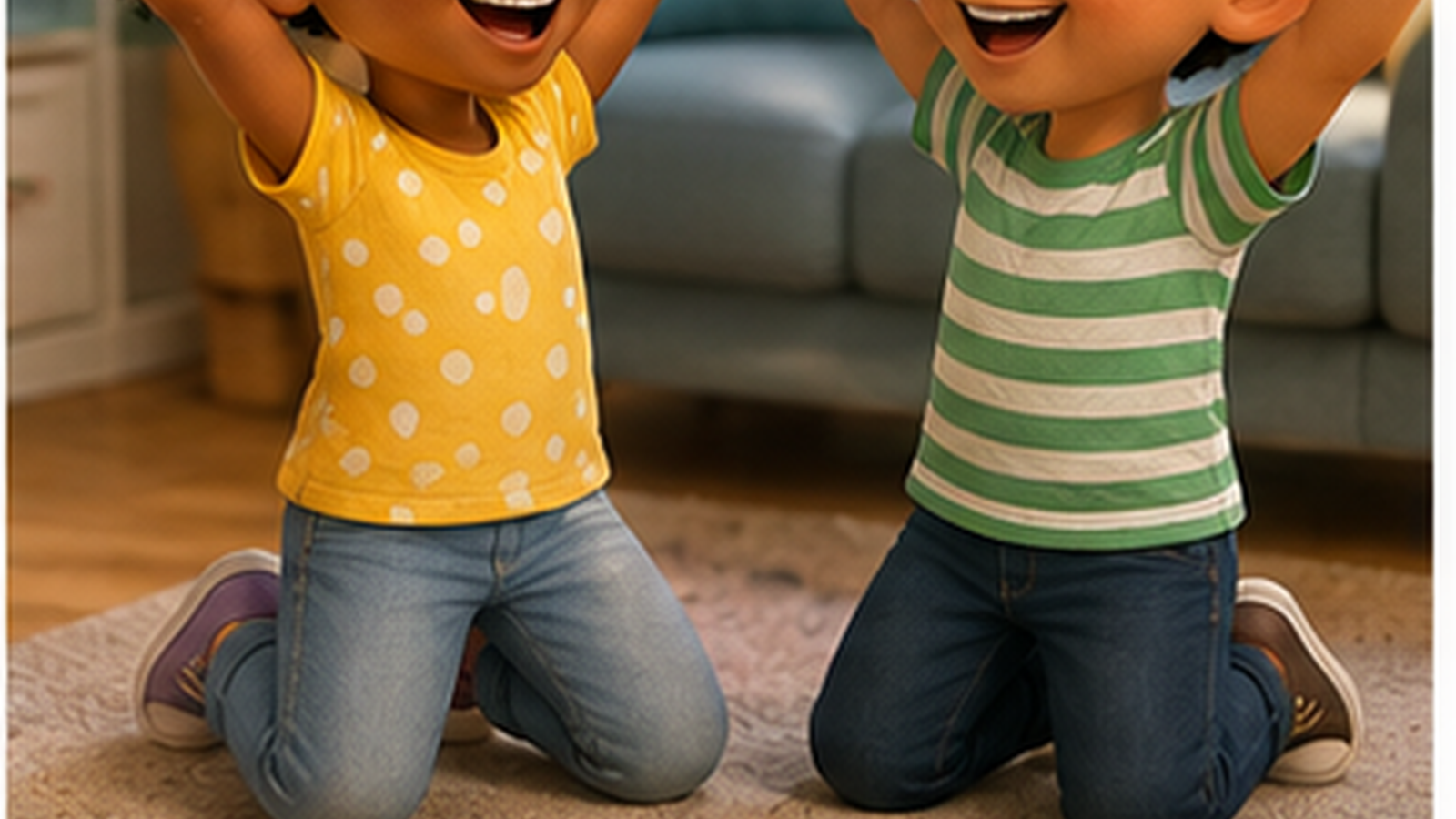 An Indoor Color-and-Shape Sorting Relay for Kids — positive result