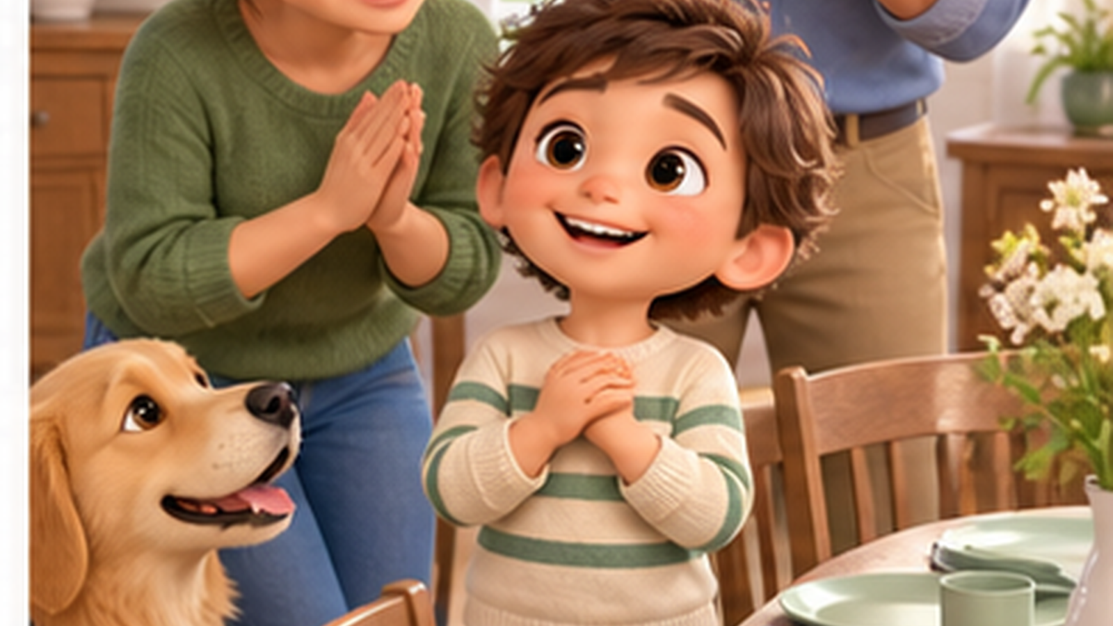 A Simple Table-Setting Helper Routine for Kids — positive result