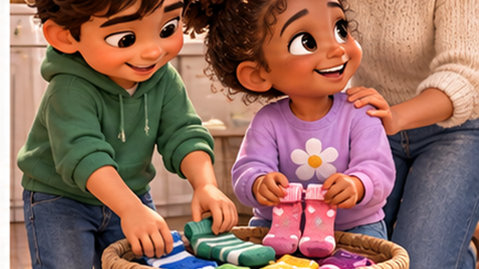 A Sock-Pairing Helper Routine for Kids — positive result