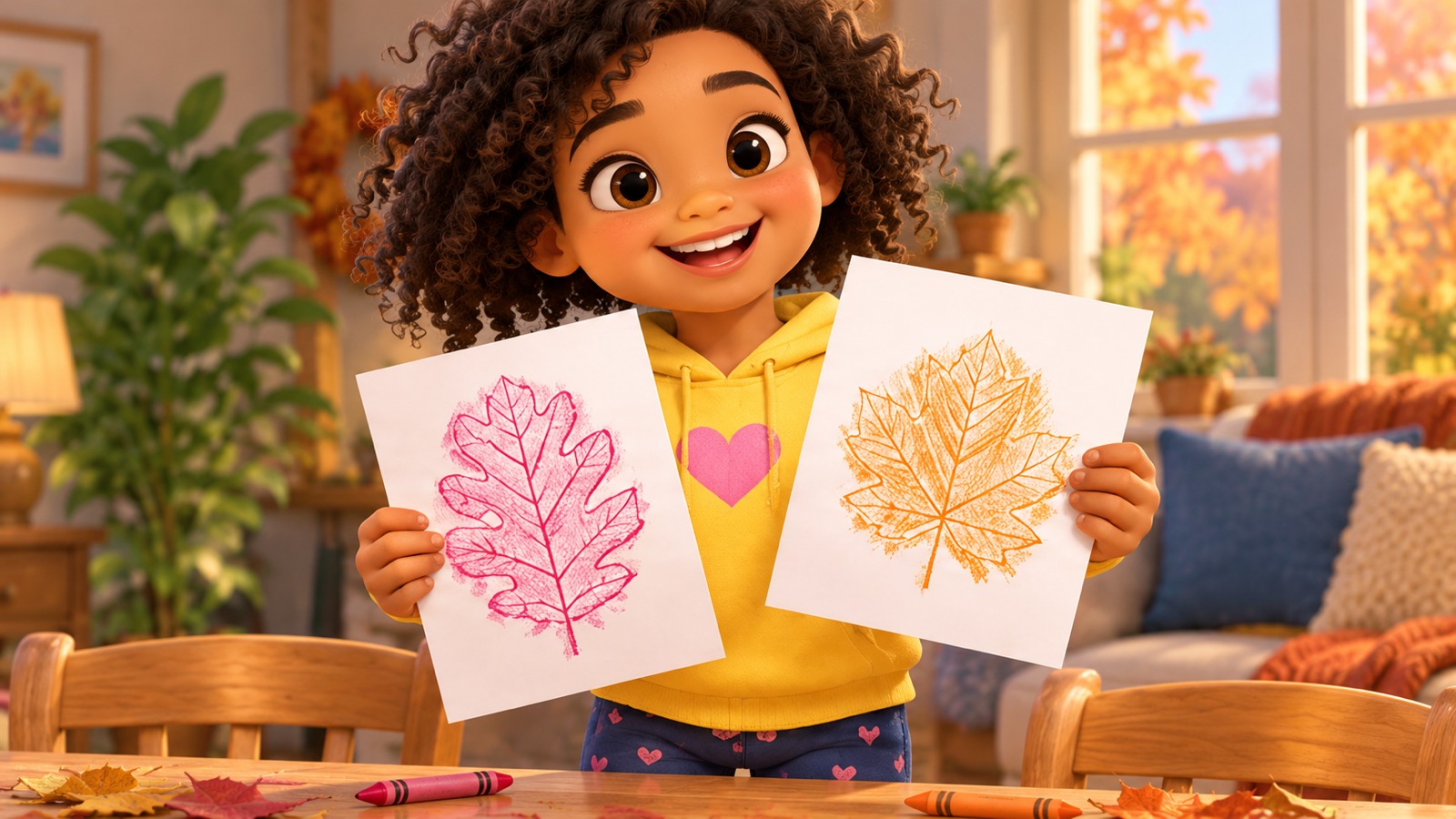 A Leaf Texture Rubbing Activity for Kids — positive result