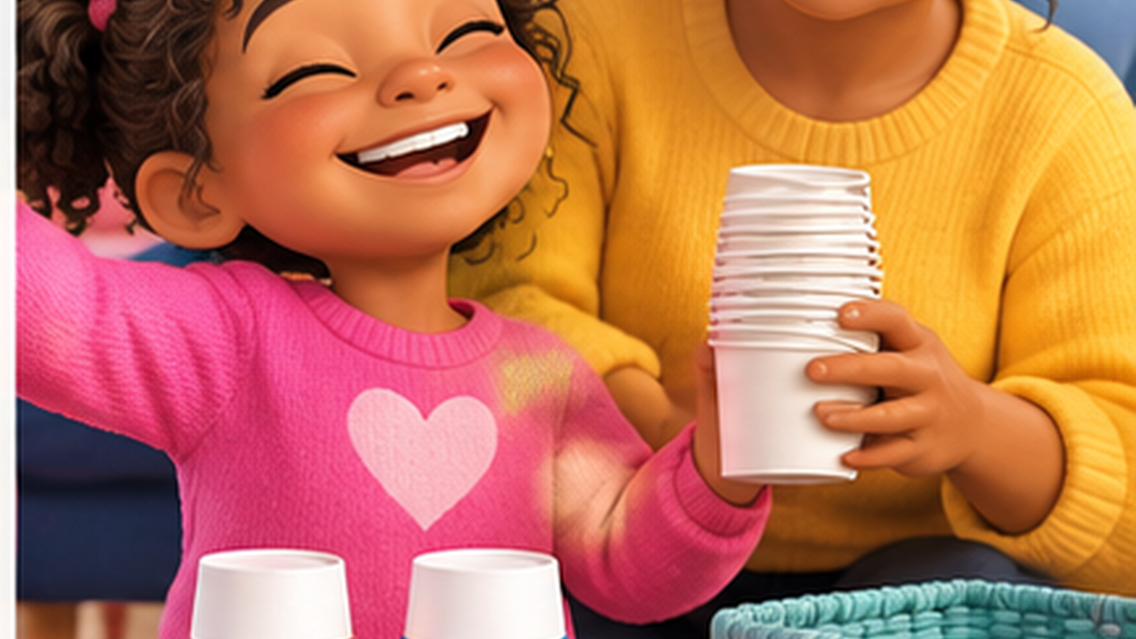 Paper Cup Pattern Building for Kids — positive result