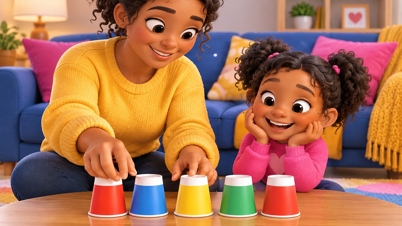 Paper Cup Pattern Building for Kids — activity introduction